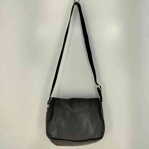 ロンシャン LONGCHAMP レザー ロゴ型押し フラップ ショルダーバッグ レディース