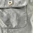 otello pelle 90s フラップポケット レザーベスト メンズ import:M