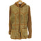 C.F FASHION SPLIT LEATHER レザーパッチワーク ドッキングコート レディース S