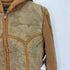 C.F FASHION SPLIT LEATHER レザーパッチワーク ドッキングコート レディース S