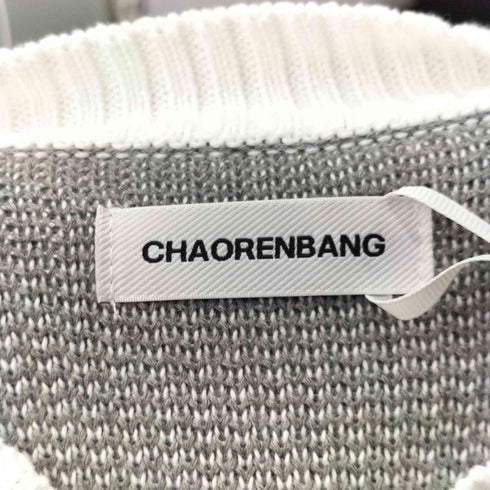 CHAORENBANG ダメージ加工 ハイネック ニット メンズ JPN:M
