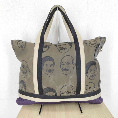 ジャックゴム JACK GOMME フェイス プリント 2WAY ショルダートートバッグ レディース