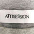ATTISESSION フラワーモチーフ ホール ロングスリーブ Tシャツ レディース