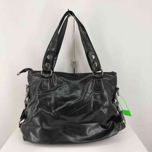 フェイクレザー ジップギミック 2WAY ショルダーバッグ レディース