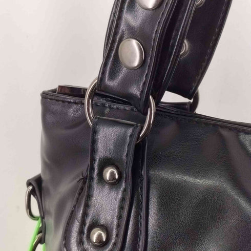 フェイクレザー ジップギミック 2WAY ショルダーバッグ レディース