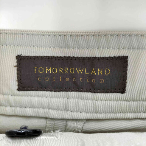 トゥモローランドコレクション TOMORROWLAND collection コットンギャバジン タックワイドパンツ レディース JPN:36