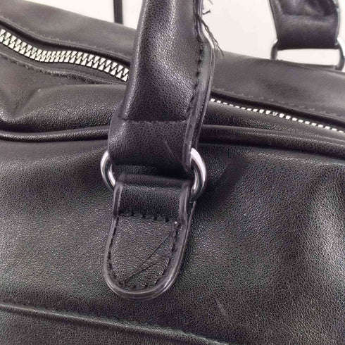 フェイクレザー ミニボストン バッグ 2WAY ショルダー レディース