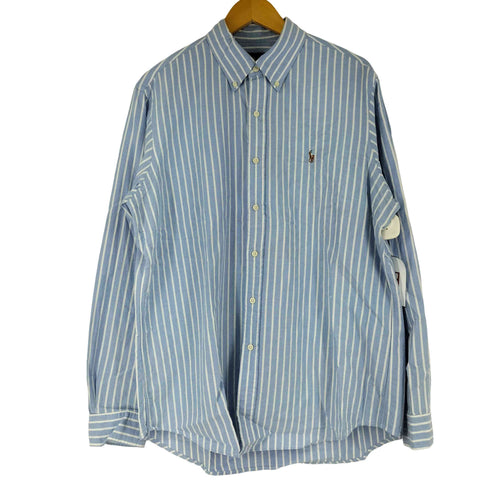 ポロラルフローレン POLO RALPH LAUREN スモールポニー刺繍 ロングスリーブ BDストライプシャツ メンズ JPN:L