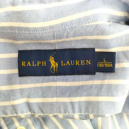 ポロラルフローレン POLO RALPH LAUREN スモールポニー刺繍 ロングスリーブ BDストライプシャツ メンズ JPN:L