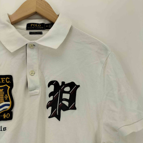 ポロラルフローレン POLO RALPH LAUREN エンブレム刺繍 CUSTOM SLIM FIT 半袖ポロシャツ メンズ import:M