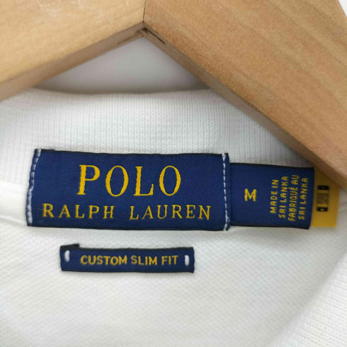 ポロラルフローレン POLO RALPH LAUREN エンブレム刺繍 CUSTOM SLIM FIT 半袖ポロシャツ メンズ import:M