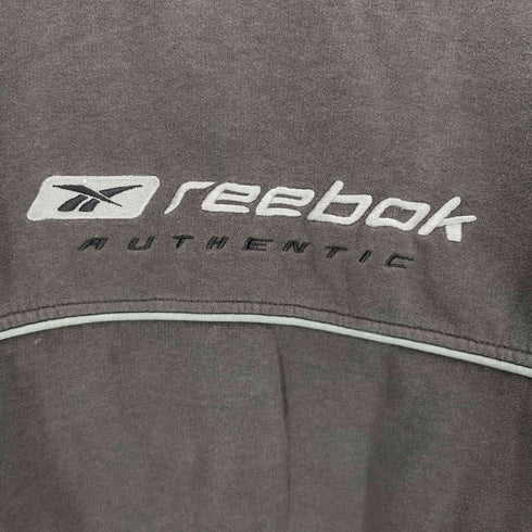 リーボック Reebok 00S 旧タグ 刺繍ロゴ パネル切替 クルーネック スウェット メンズ