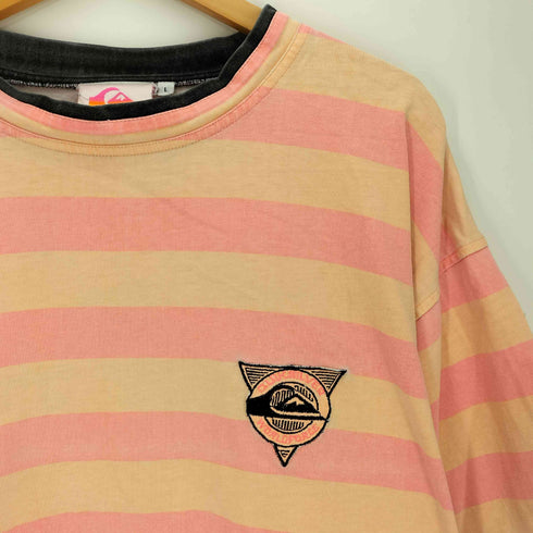 クイックシルバー Quiksilver 80s-90s トリム リンガー ボーダー Tシャツ メンズ import:L