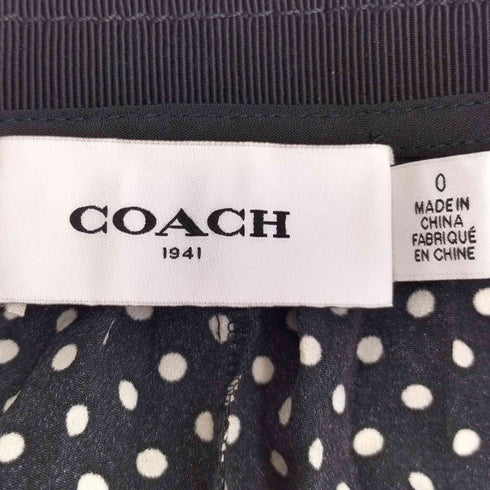 コーチ COACH Micro Dot Pleated Skirt マイクロ ドット プリーツ スカート レディース 0