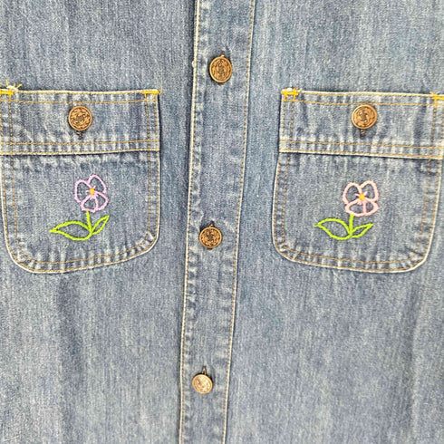 ジェーシーペニー JC Penney 70S BOYS 刺繍 デニム シャツ メンズ import:XL