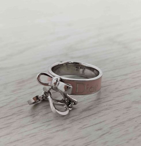 ディオール Dior CDロゴ リボンデザイン リング レディース 11号