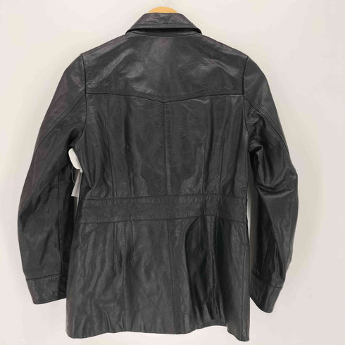 スピックアンドスパン Spick and Span レザー トラッカージャケット レディース