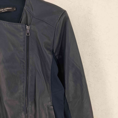 Street Leather リアルレザー ライダースジャケット レディース JPN:L