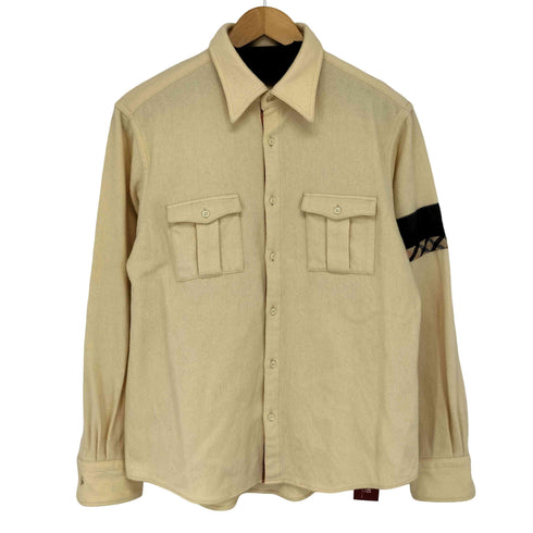 ダックスロンドン DAKS LONDON アンゴラ混 ウールシャツ メンズ L
