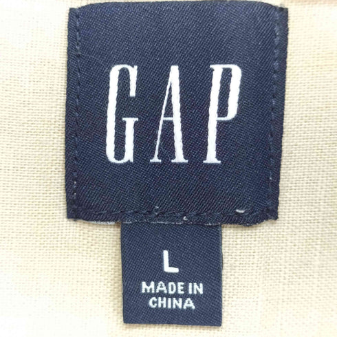 ギャップ Gap リネン混 シャツワンピース レディース L