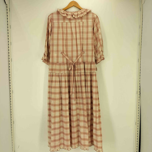 ピンクハウス PINK HOUSE 24SS エプロン付きオリジナルチェックワンピース レディース