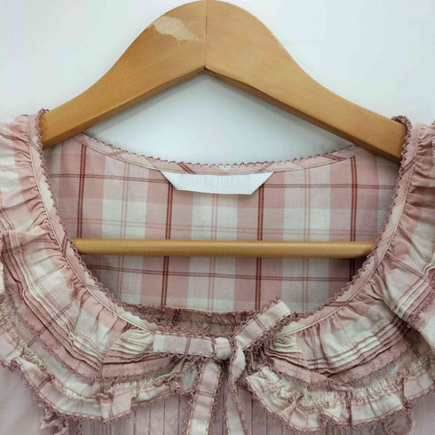 ピンクハウス PINK HOUSE 24SS エプロン付きオリジナルチェックワンピース レディース