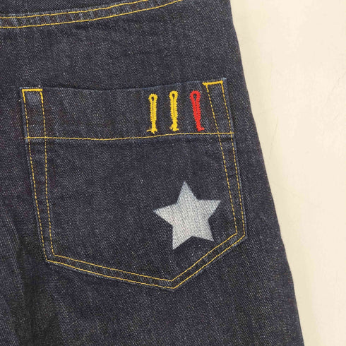 ダブルスタンダードクロージング DOUBLE STANDARD CLOTHING 星柄 ワイド 七分丈 デニム レディース JPN:M