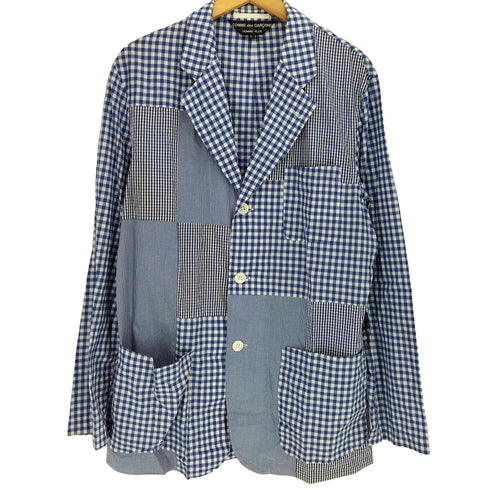 コムデギャルソンオムプリュス COMME des GARCONS HOMME PLUS 00SS AD1999 ゴブラン期 パッチワーク チェック テーラードジャケット メンズ JPN:L