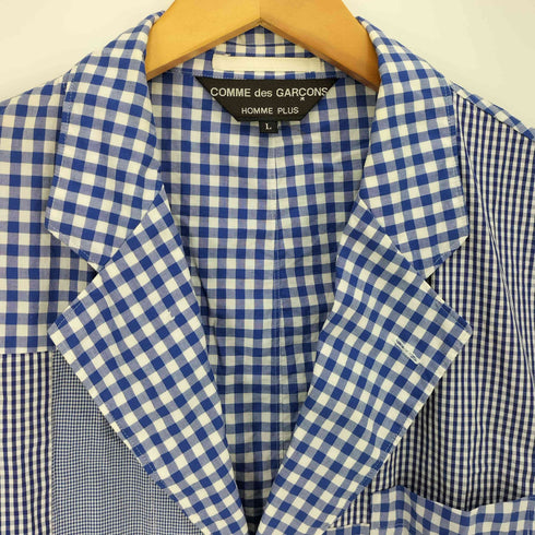 コムデギャルソンオムプリュス COMME des GARCONS HOMME PLUS 00SS AD1999 ゴブラン期 パッチワーク チェック テーラードジャケット メンズ JPN:L