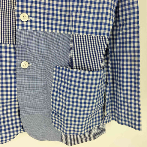 コムデギャルソンオムプリュス COMME des GARCONS HOMME PLUS 00SS AD1999 ゴブラン期 パッチワーク チェック テーラードジャケット メンズ JPN:L