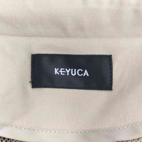 ケユカ KEYUCA ダブルブレスト ウエスト ベルト トレンチ コート レディース FREE