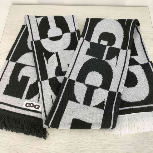 シーディージーコムデギャルソン CDG COMME des GARCONS CDGロゴ フリンジマフラー メンズ