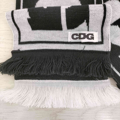 シーディージーコムデギャルソン CDG COMME des GARCONS CDGロゴ フリンジマフラー メンズ