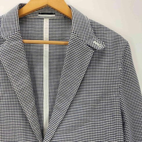 ポールスミス Paul Smith コットン ギンガムチェック 2B テーラード ジャケット メンズ import:L