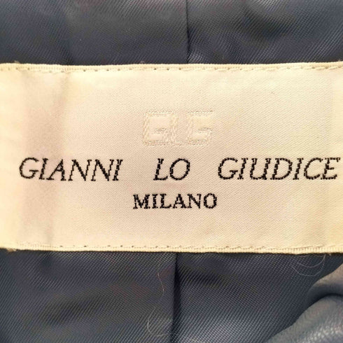 GIANNI LO GIUDICE ラムレザー スタンドカラー レザージャケット レディース 36