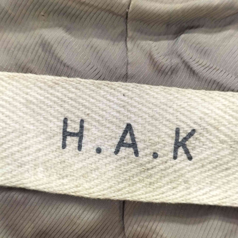 ハク H.A.K ラムレザー スタンドカラー コート メンズ