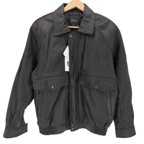 LEATHER COLLECTION ラムレザー A-2 フライトジャケット メンズ import:L