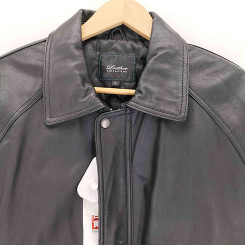 LEATHER COLLECTION ラムレザー A-2 フライトジャケット メンズ import:L