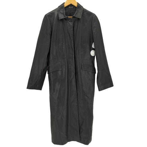コムサデモード COMME CA DU MODE ラムレザー スタンドカラーロングコート メンズ import:M
