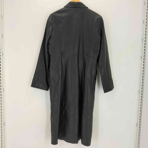 コムサデモード COMME CA DU MODE ラムレザー スタンドカラーロングコート メンズ import:M