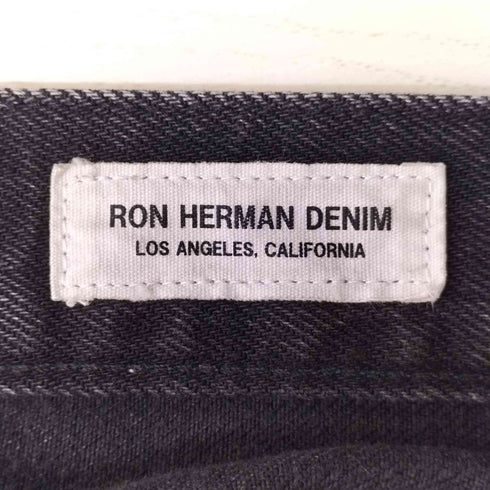 ロンハーマン Ron Herman WASH STRAIGHT SELVEDGE DENIM 赤耳 ブラック デニム パンツ メンズ 32