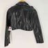 ザラ ZARA クロップド フェイクレザー ブルゾン エポレット レディース import:S