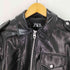 ザラ ZARA クロップド フェイクレザー ブルゾン エポレット レディース import:S
