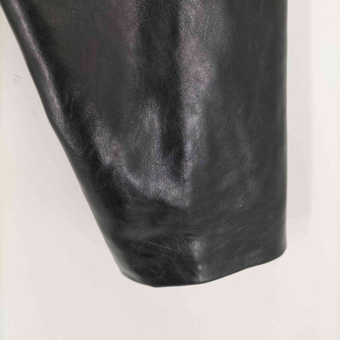ザラ ZARA クロップド フェイクレザー ブルゾン エポレット レディース import:S
