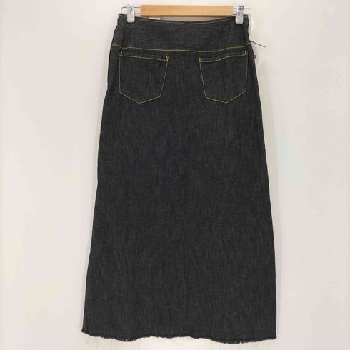 アイエススナオクワハラ I.S. sunao kuwahara 90~00s カットオフ デニムスカート レディース M