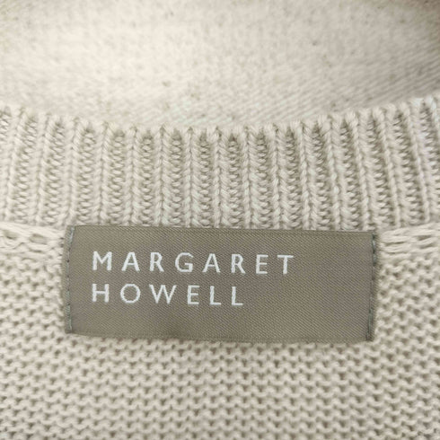 マーガレットハウエル MARGARET HOWELL 七分袖 コットンニットカーディガン レディース JPN:2