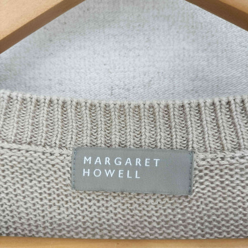 マーガレットハウエル MARGARET HOWELL リネン混 Vネックニット レディース JPN:2