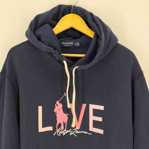 ラルフローレン RALPH LAUREN PINK PONY プリントプルオーバーパーカー レディース JPN:XL