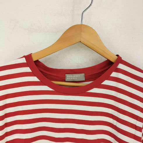 マーガレットハウエル MARGARET HOWELL クルーネック ボーダー 半袖Tシャツ レディース JPN:2