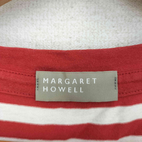 マーガレットハウエル MARGARET HOWELL クルーネック ボーダー 半袖Tシャツ レディース JPN:2